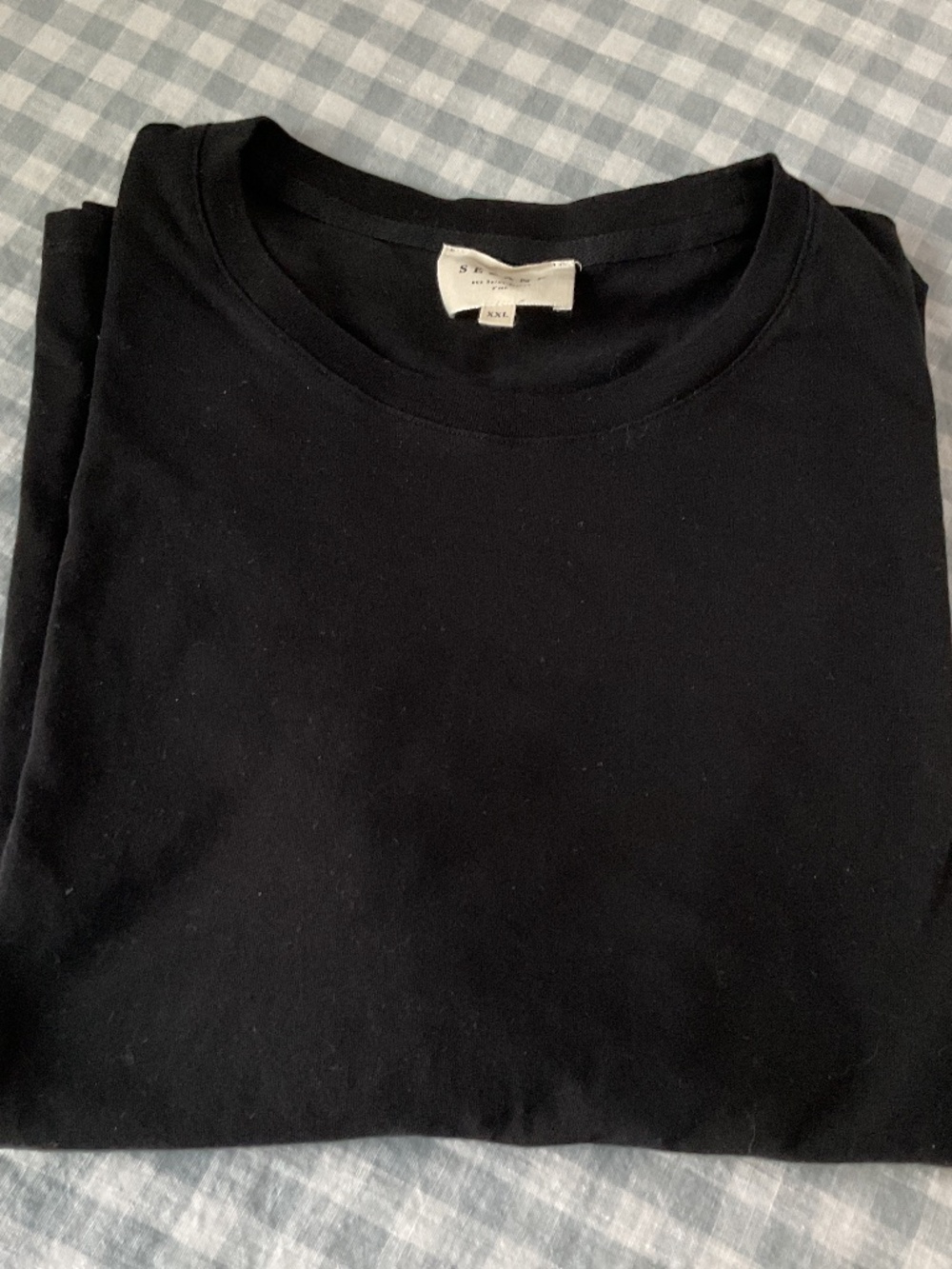 EUC Sezane Conrad Black T Shirt XXL